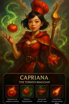 Create a stylized character splash screen inspired by the League of Legends in-game interface, using a semi-realistic, painterly fantasy art style.\nThe top section (first 10 rows of a clean 14-row vertical layout) should feature a dynamic illustration of a heroic fantasy character based on a real person’s face (use the provided photo), stylized but keeping facial features recognizable.\n\nThis character should be reimagined in a fantasy world setting where their core personality or hobby is exaggerated into a heroic archetype (e.g., if the person loves cooking, they become a magical combat chef). Outfit, accessories, and background should reflect this theme in a fun, whimsical, and epic way.\n\nIn the bottom 4 rows, include a dark-themed League-style UI with:\n• A character name (fantasy-style, derived from: )\n• A heroic/funny title based on: \n• A spell bar with 4 ability icons and short, absurd, and funny descriptions — each no more than a sentence.\n\n📏 Layout Rules:\n• Use a clean 14-row vertical grid.\n• Leave row 14 entirely empty for visual padding — no text, icons, or UI.\n• Ensure all text and ability icons are clearly separated from the image edge with generous margin.\n\n🎨 Output: Portrait, 18x24 ratio, clean League of Legends-style composition.