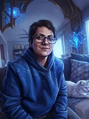 Make my photo in a style of Arcane Animated Series