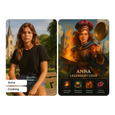 League Hero Card style example 2