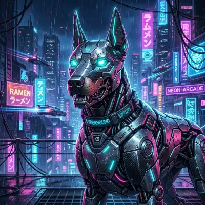 Cyberpunk Neon style example