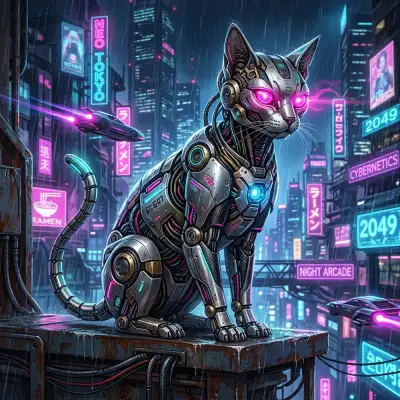 Cyberpunk Neon style example