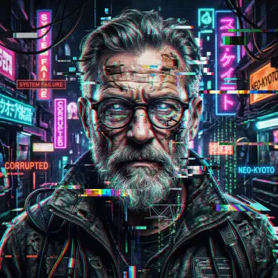 Glitch Art style example