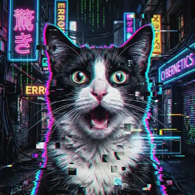 Glitch Art style example