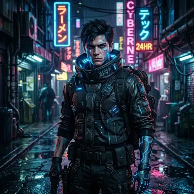 Neon Punk style example