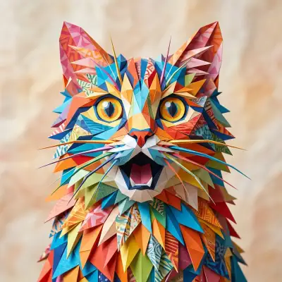 Origami Papercraft style example