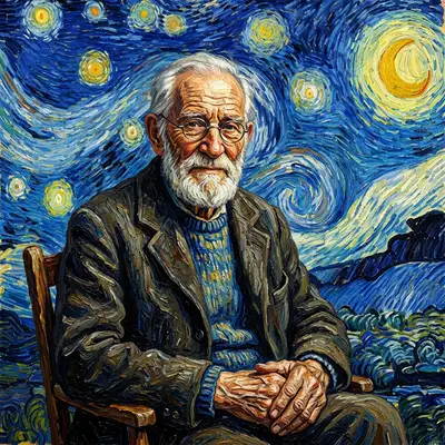 Starry Night (Van Gogh) style example