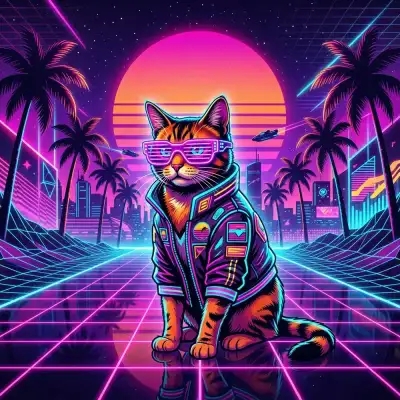 Synthwave style example