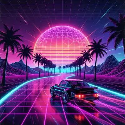 Synthwave style example