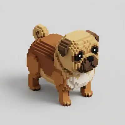 Voxel Art style example