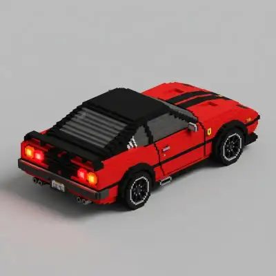 Voxel Art style example