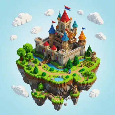Voxel Art style example